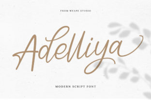 Adelliya Script: A Handwritten Font for Editorial Elegance