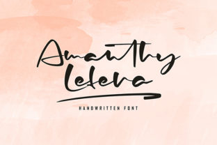Amanthy Lefera: A Beautiful Handwritten Font for Elegant Branding