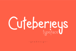 Cuteberieys: A Whimsical Script Handwritten Font for Creative Campaigns