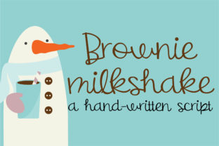 Discover the Joyful Charm of Brownie Milkshake Font