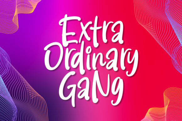 Extra Ordinary Gang: A Bold Handwritten Font for Standout Campaigns