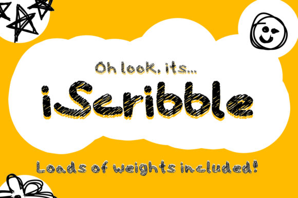 Iscribble Font: A Bold Handwritten Typeface for Editorial Work