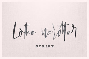 Lotha Narottur: A Delicate Handwritten Font for Creative Branding