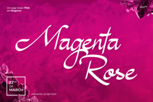 Magenta Rose Script Font for Modern Branding
