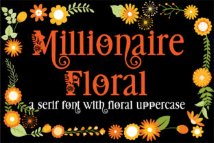 Millionaire Floral: A Luxurious Serif Font for Elegant Branding