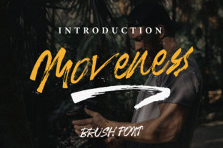 Moveness Brush: A Contemporary Handwritten Font for Crafters
