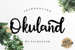 Okuland: A Whimsical Handwritten Font for Crafters