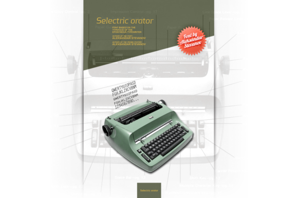 Selectric Orator: A Vintage Sans Serif Font for Crafters