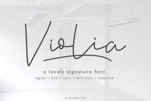 Violia: A Handwritten Font for Elegant Web Design